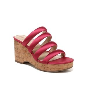 Sam Edelman Ultra Fuchsia Yuki Platform Wedge Sandals Women’s Size 7